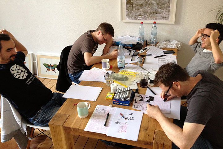 24 hour comic day team