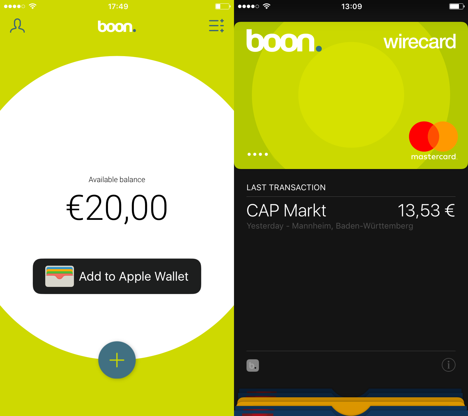 Apple Pay in Deutschland, mit boon. aus Frankreich